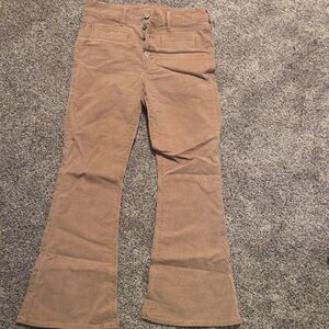 American Eagle Outfitters Tan Flare Corduroy Jeans